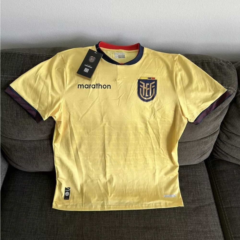 Ecuador Men's Yellow Football Jersey by Marathon